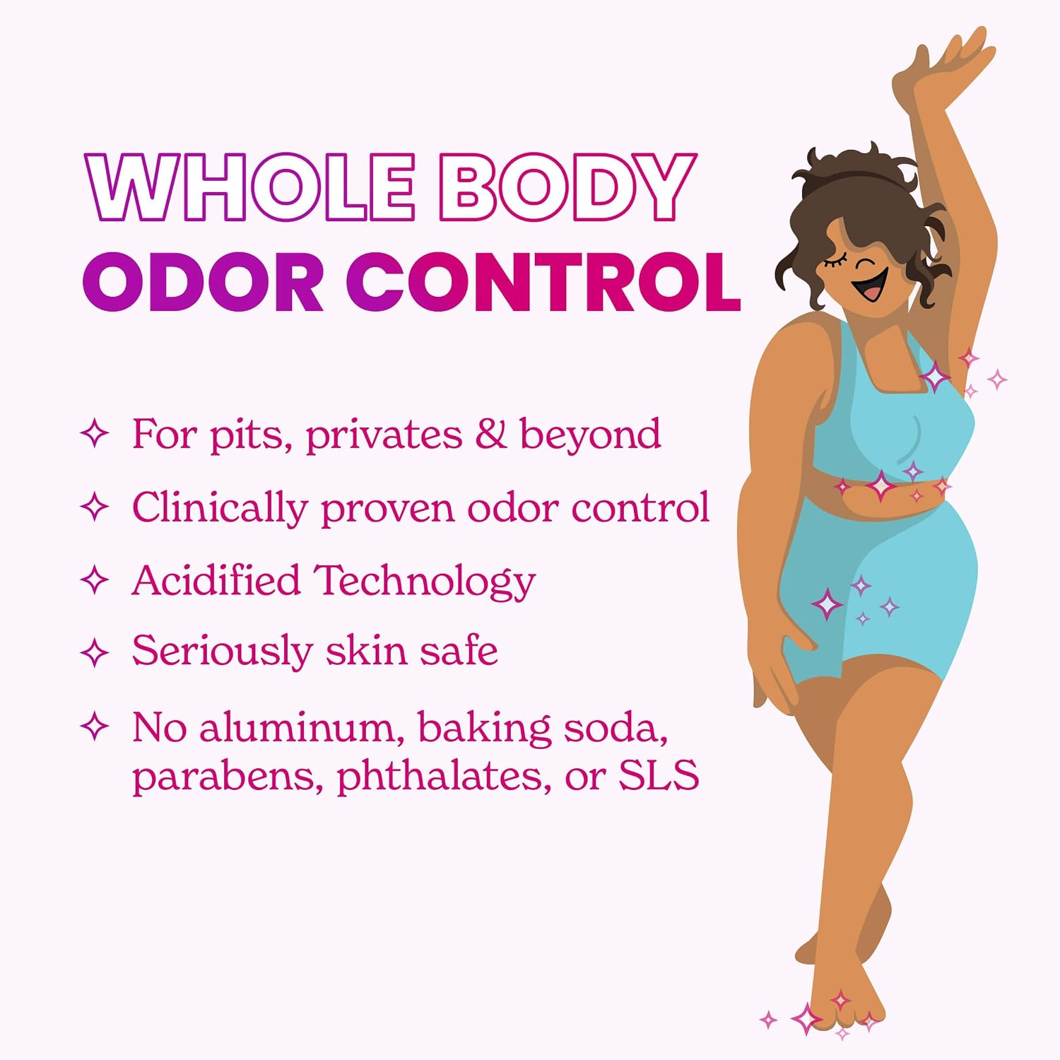 Lume Whole Body Deodorant - Smooth Solid Stick - 72 Hour Odor Control - Aluminum Free. Baking Soda Free and Skin Loving - 2.6 Ounce (Pack of 3) (Soft Powder)