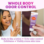 Lume Whole Body Deodorant - Invisible Cream Tube - 72 Hour Odor Control - Aluminum Free. Baking Soda Free. Skin Safe - 3.0 ounce (Pack of 2) (Lavender Sage)